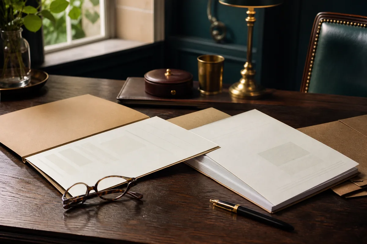 Documents précontractuels d&rsquo;assurance posés sur une table avec un stylo et une paire de lunettes